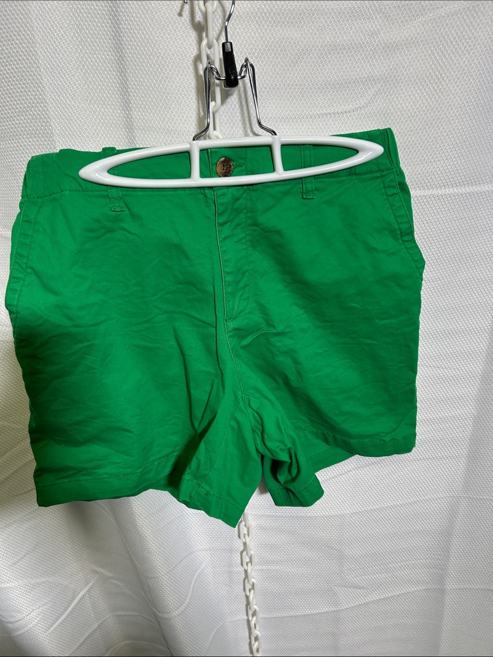 Bright Green Women's Cotton Shorts